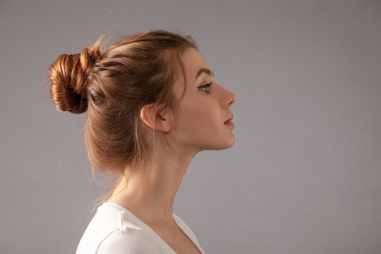 womans side profile