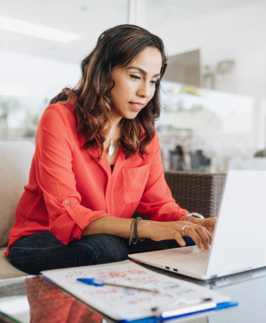 Woman on the computer