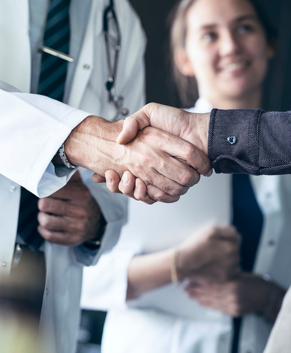 People shaking hands