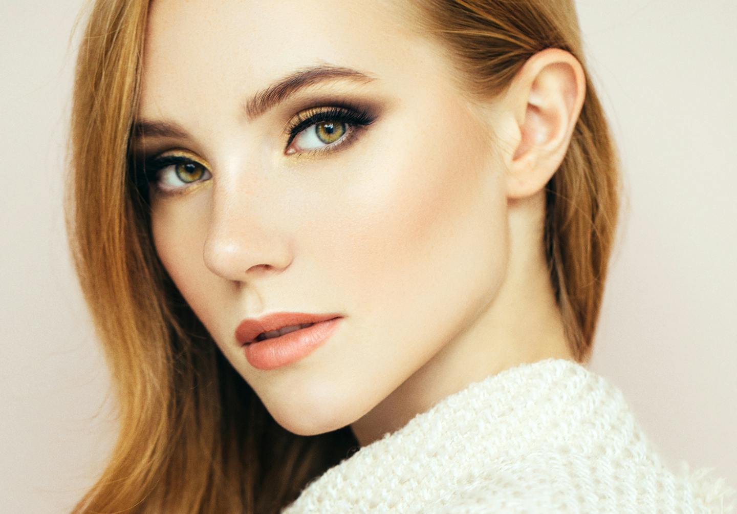 woman wearing makeup