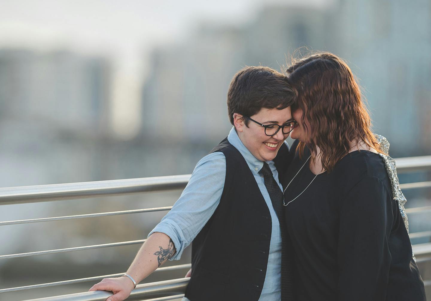 couple embracing