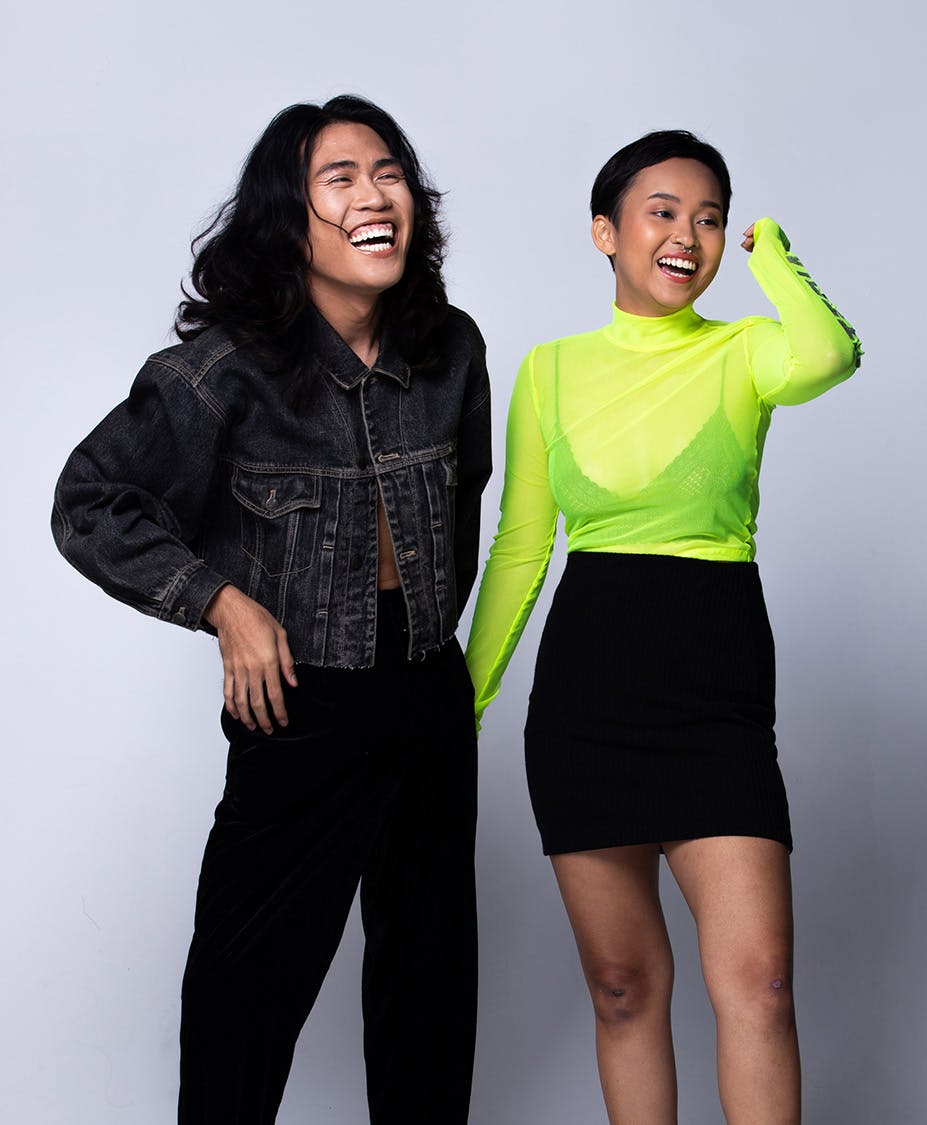 laughing people