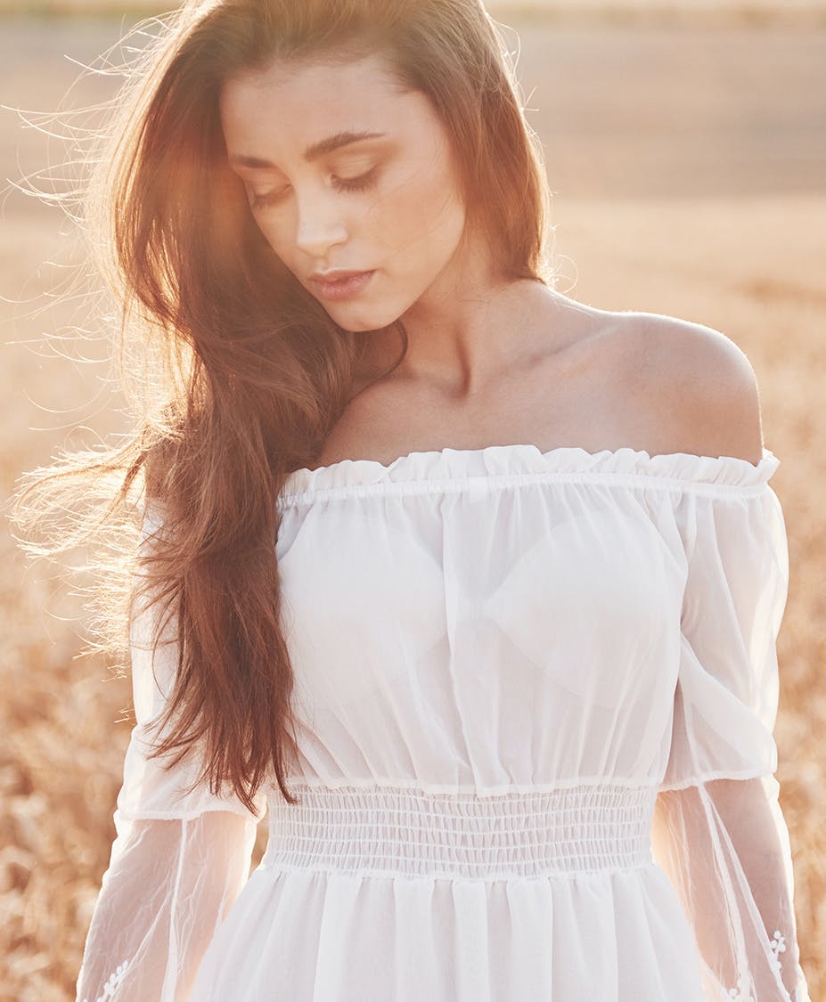 Woman looking down