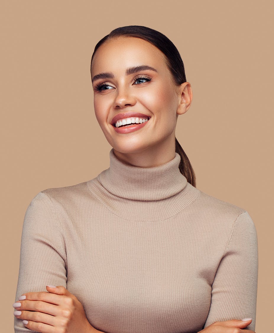 Woman smiling