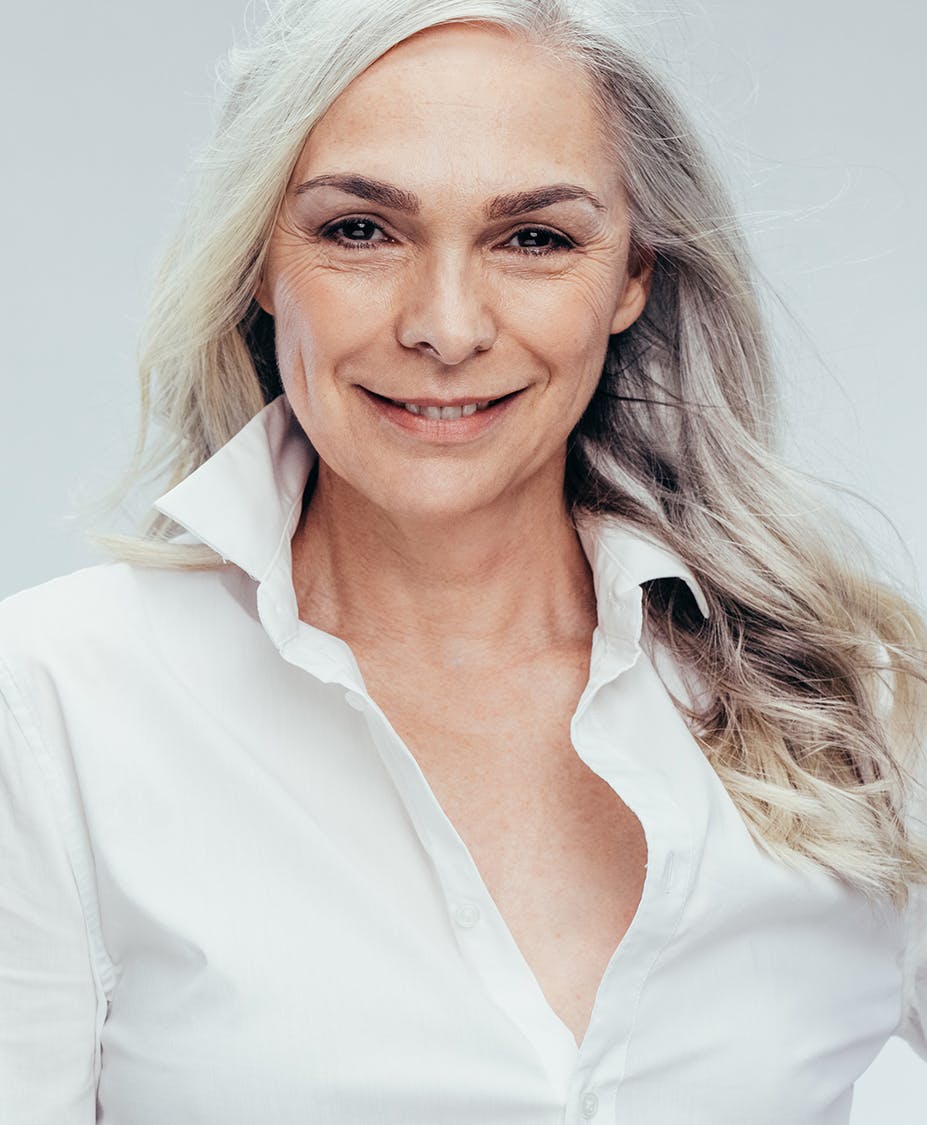 smiling older woman