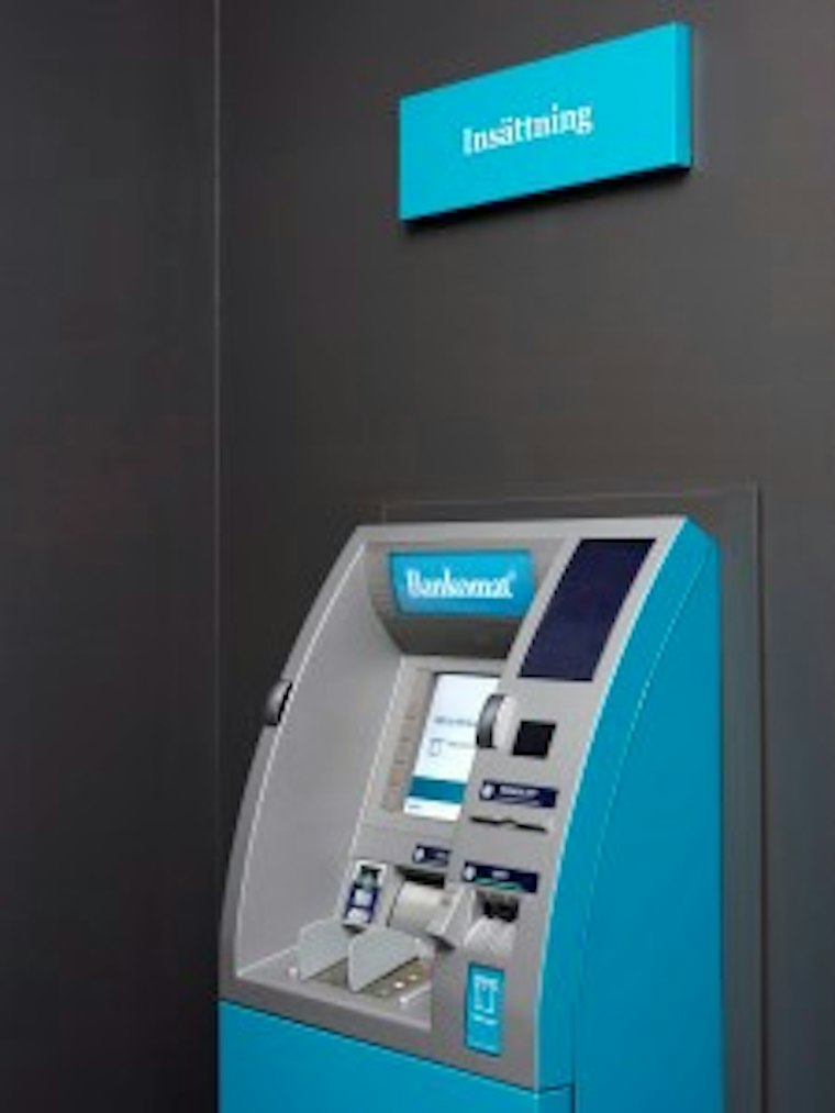 Bankomat med insättningsfunktion