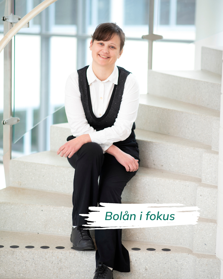 Bild på Ulrika Andersdotter med bildtexten "Bolån i fokus".