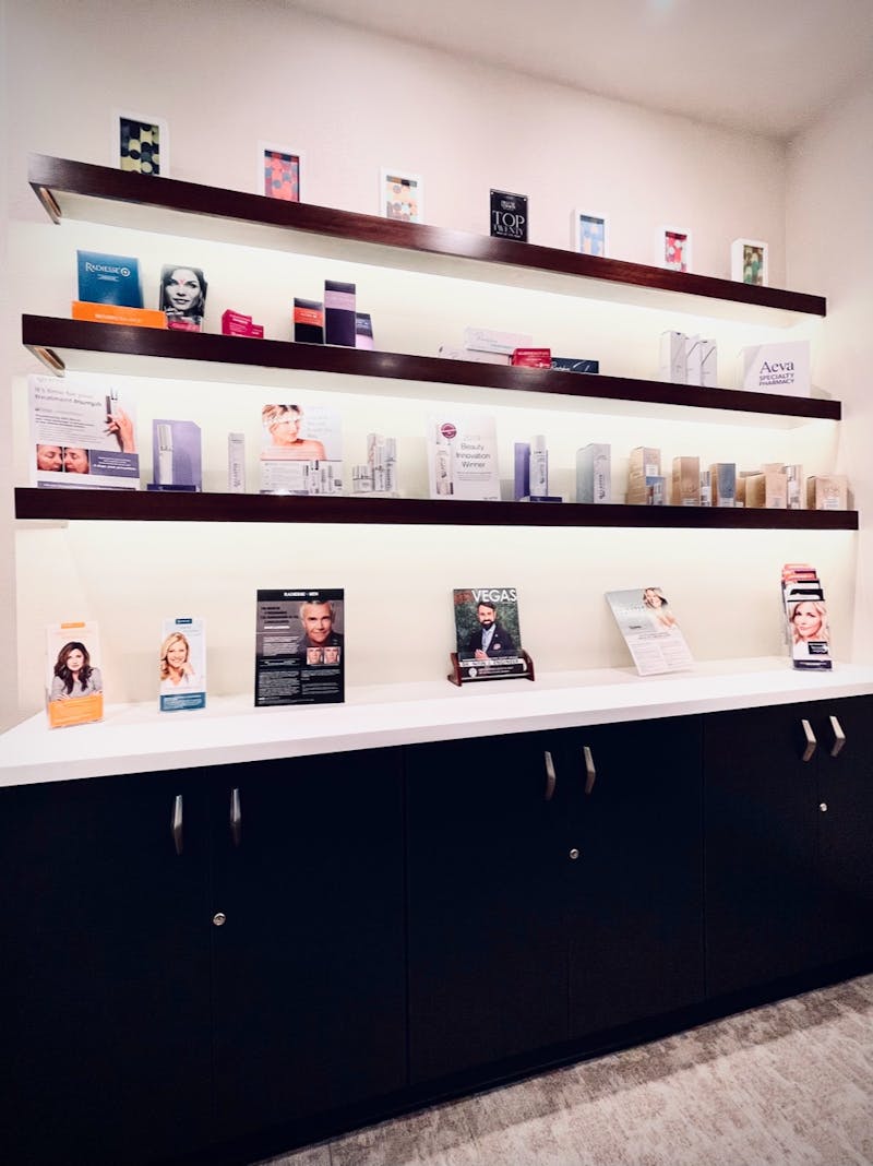Counter with pamphlets on it