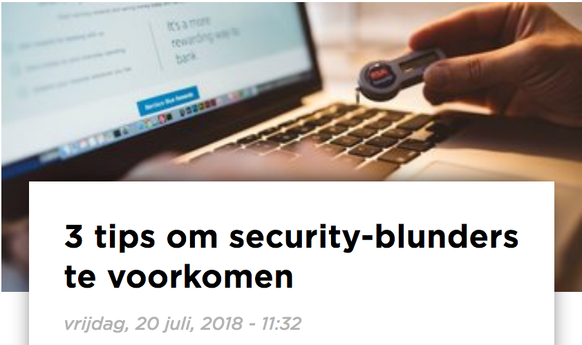 (Dutch) Hoe ontwikkelteams security blunders kunnen voorkomen