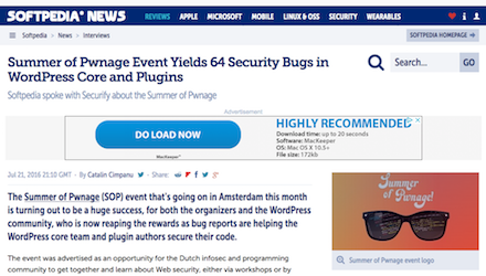 Summer of Pwnage event yields 64 security bugs in WordPress core and plugins