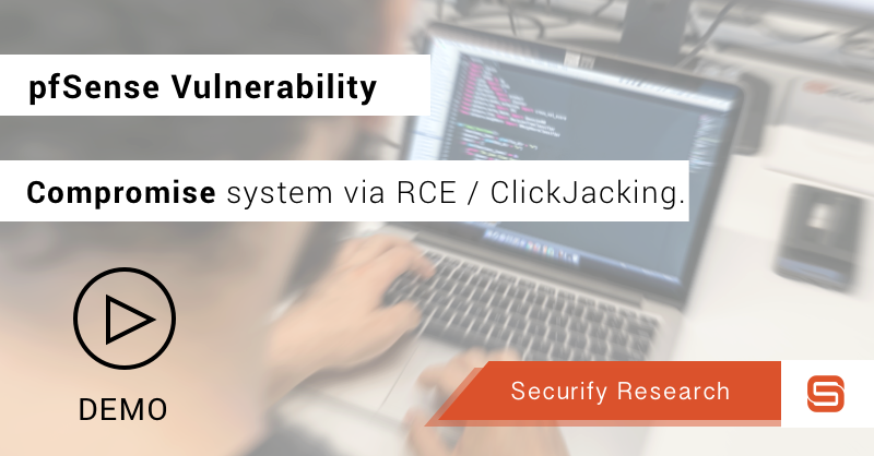 Clickjacking vulnerability in CSRF error page pfSense