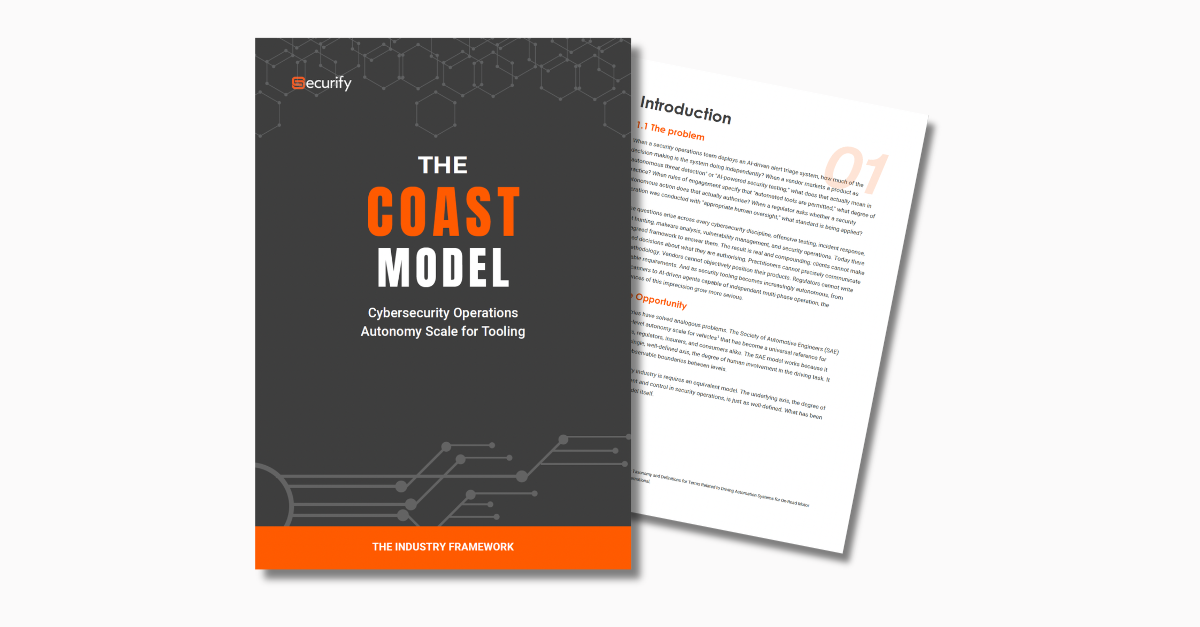 COAST: A Shared Language for Tool Autonomy in Cybersecurity