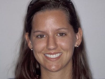 Woman smiling
