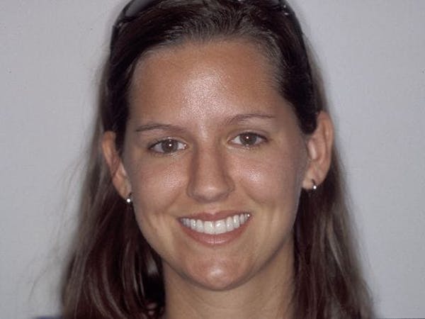 Woman smiling
