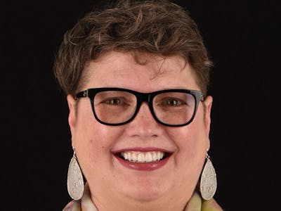 Woman smiling