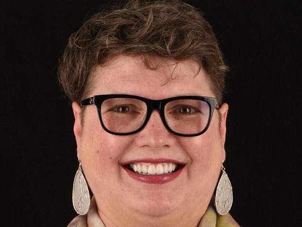 Woman smiling