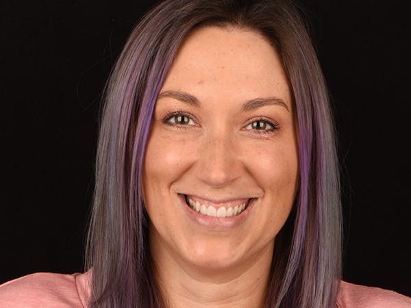 Woman smiling