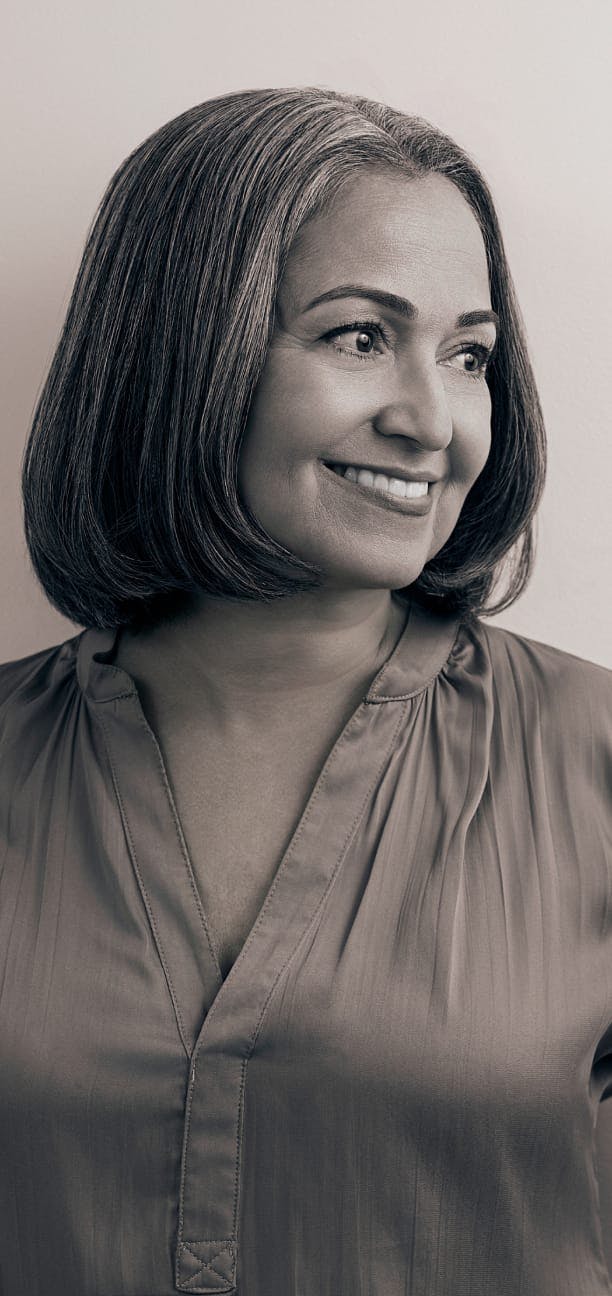 Woman smiling