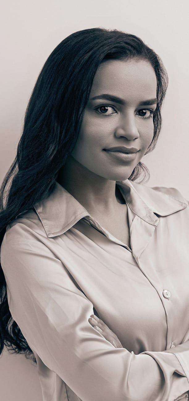 Woman smiling