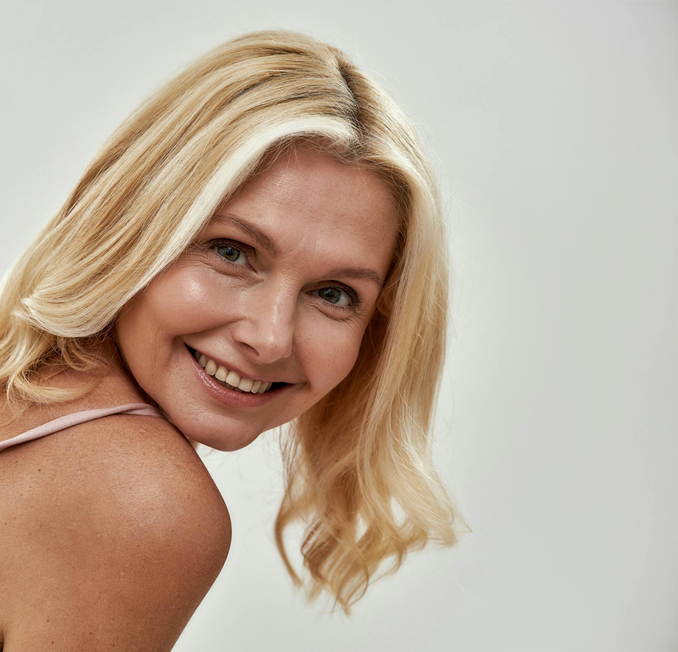 Woman smiling