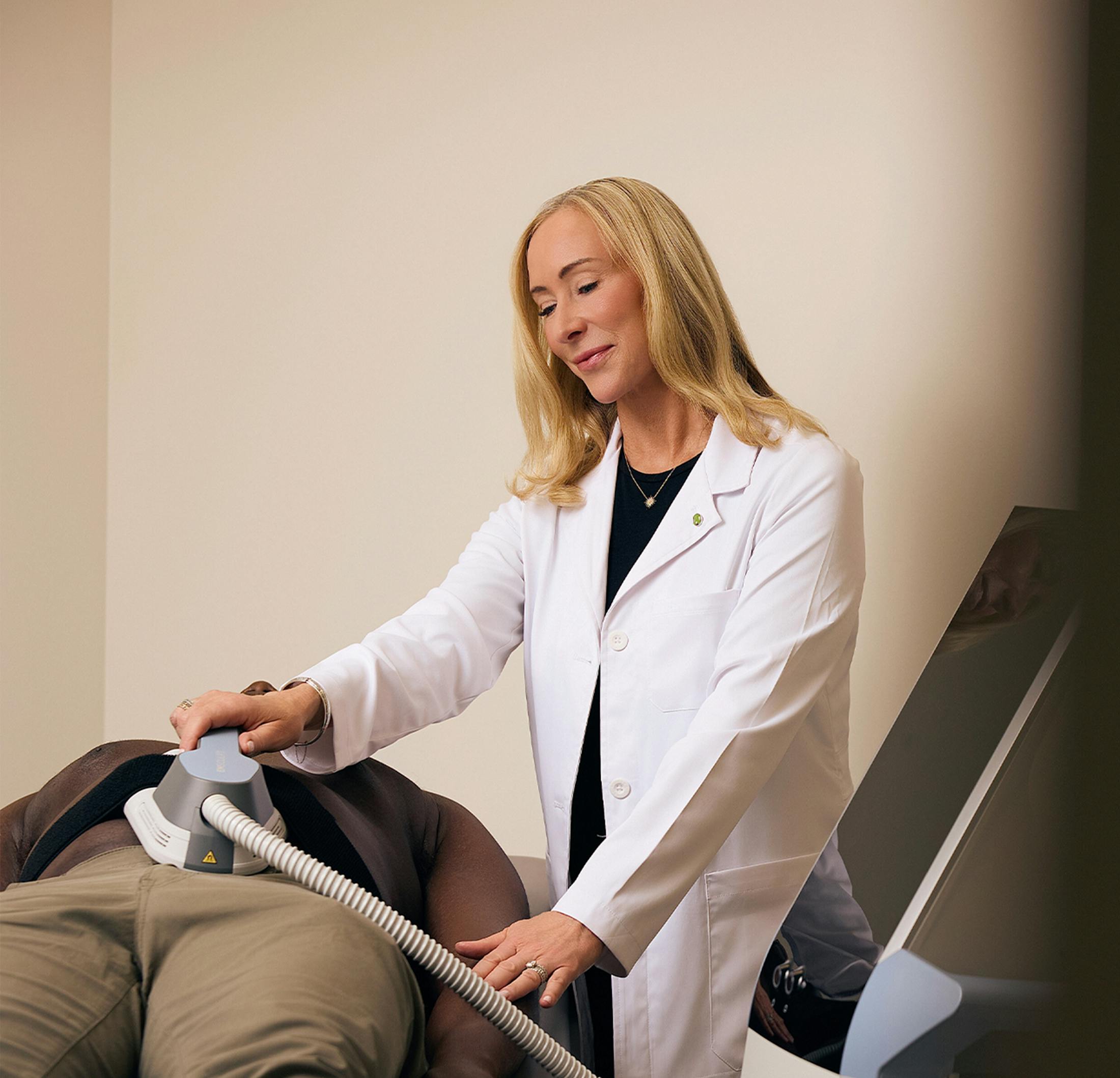 doctor performing a procedure