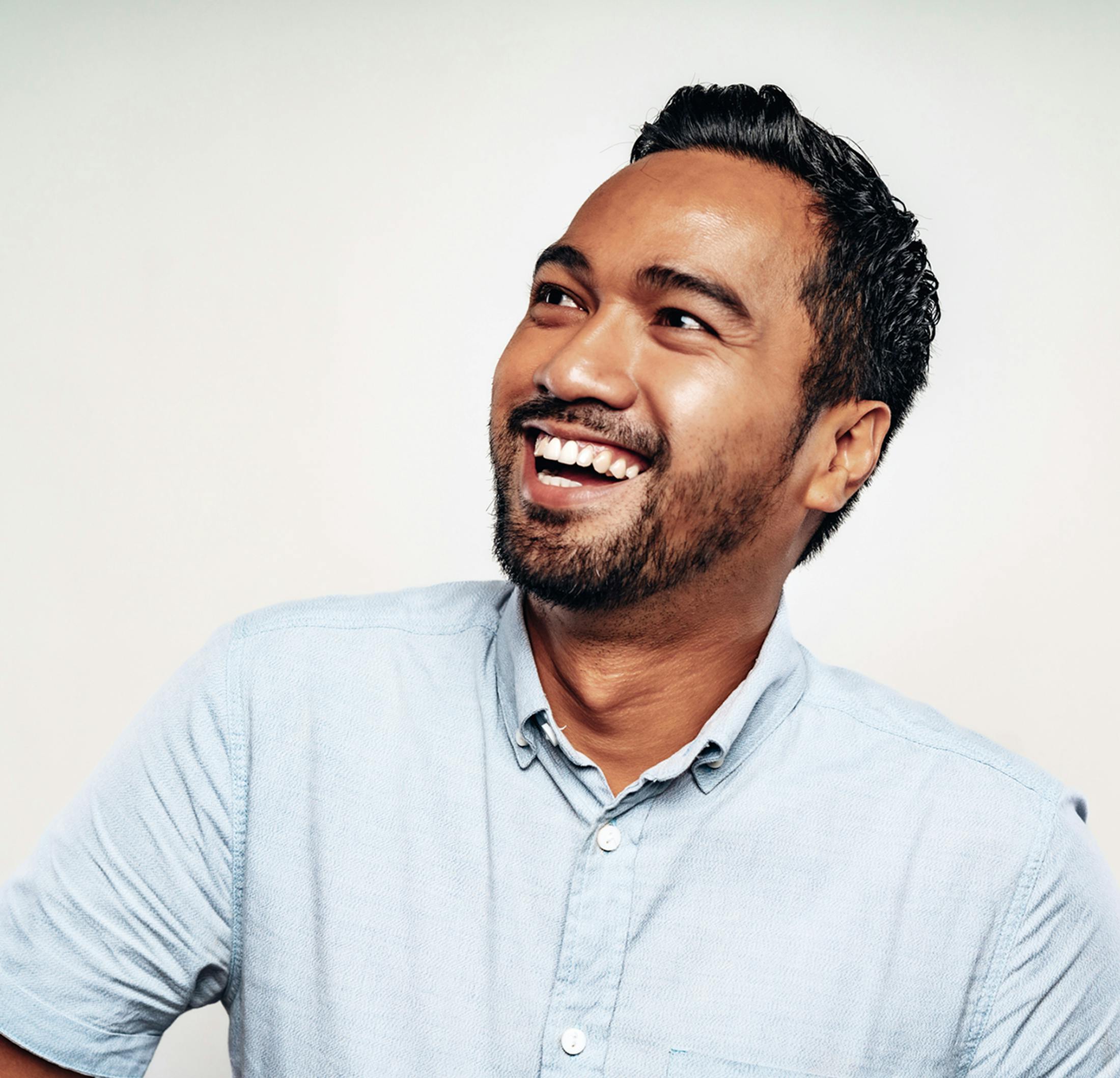 man smiling