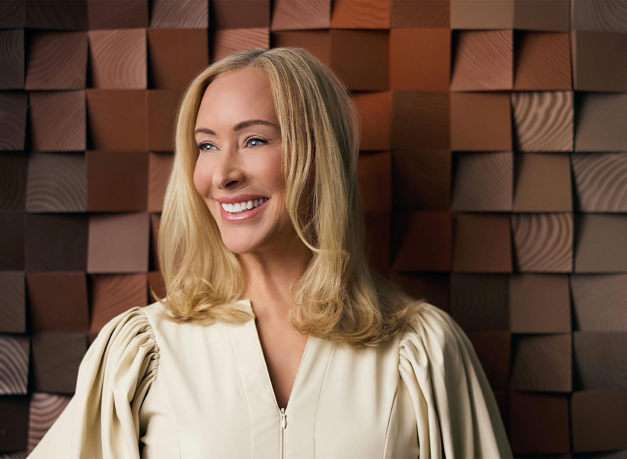 Woman smiling