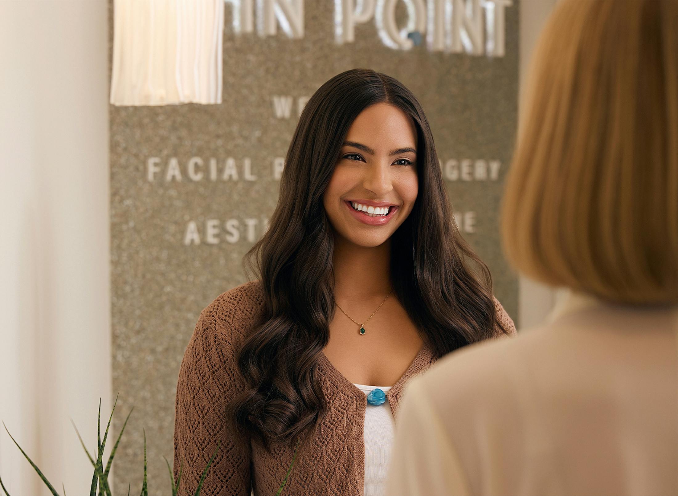 Woman smiling