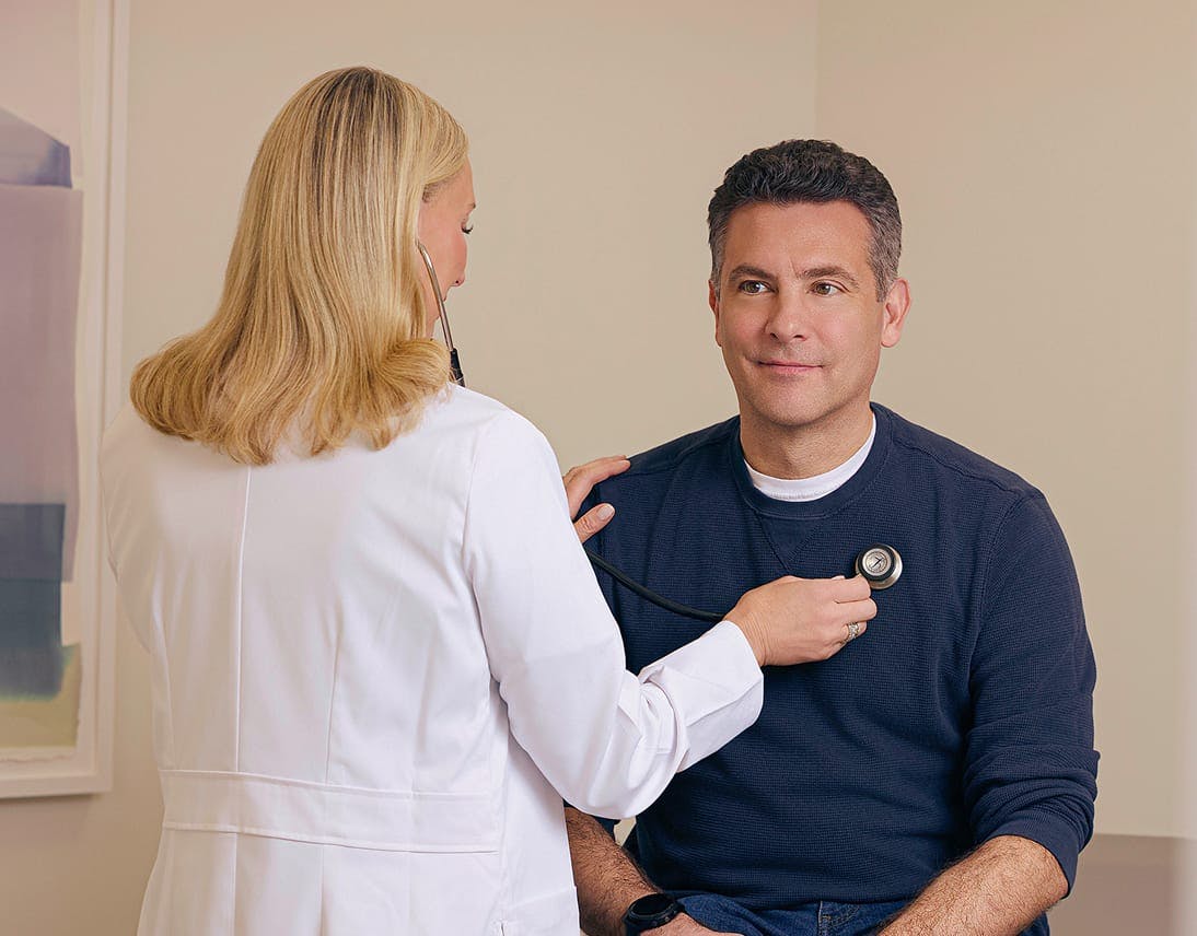 Dr. Lynne Ahn with patient