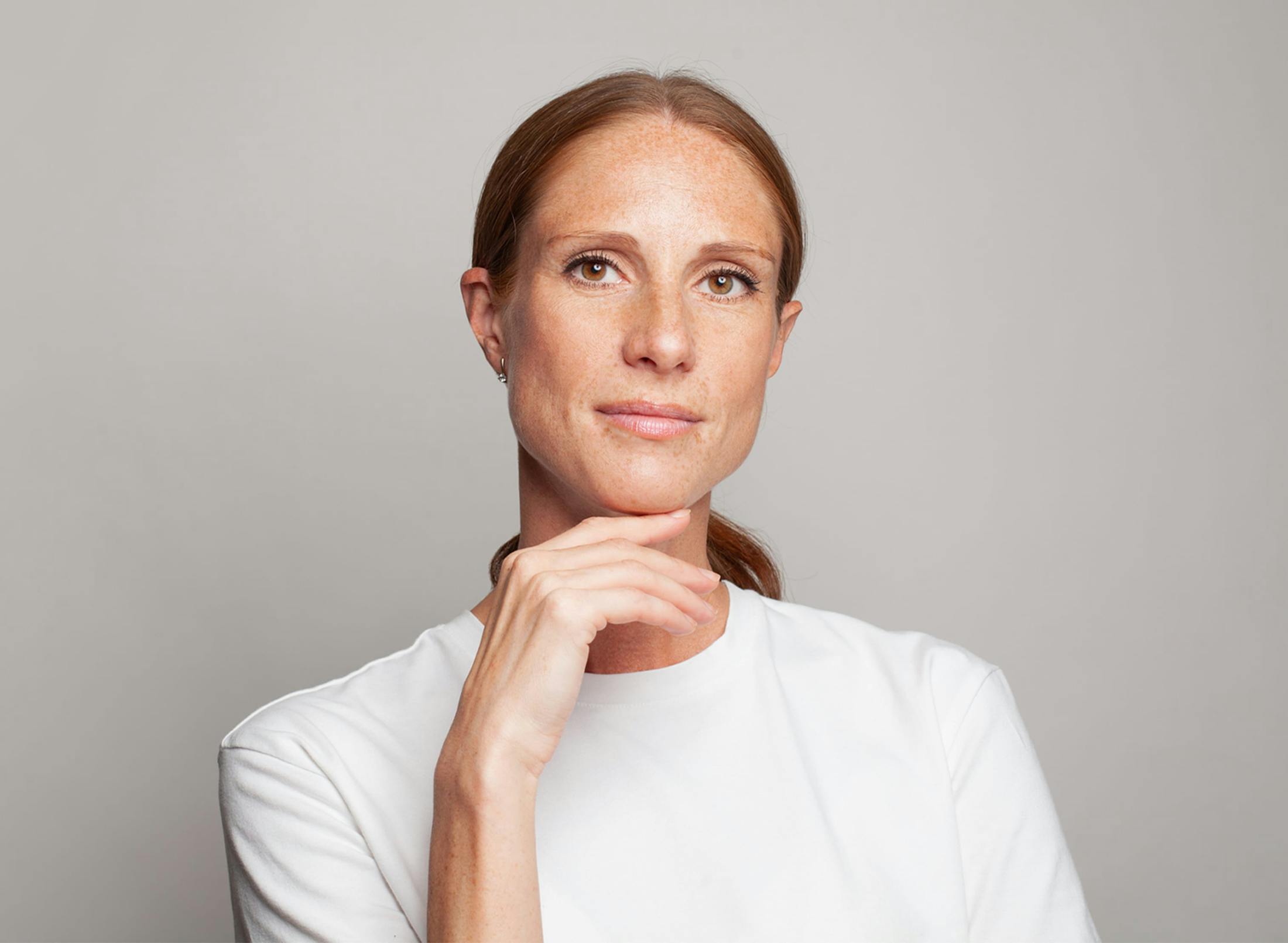 women soft smiling