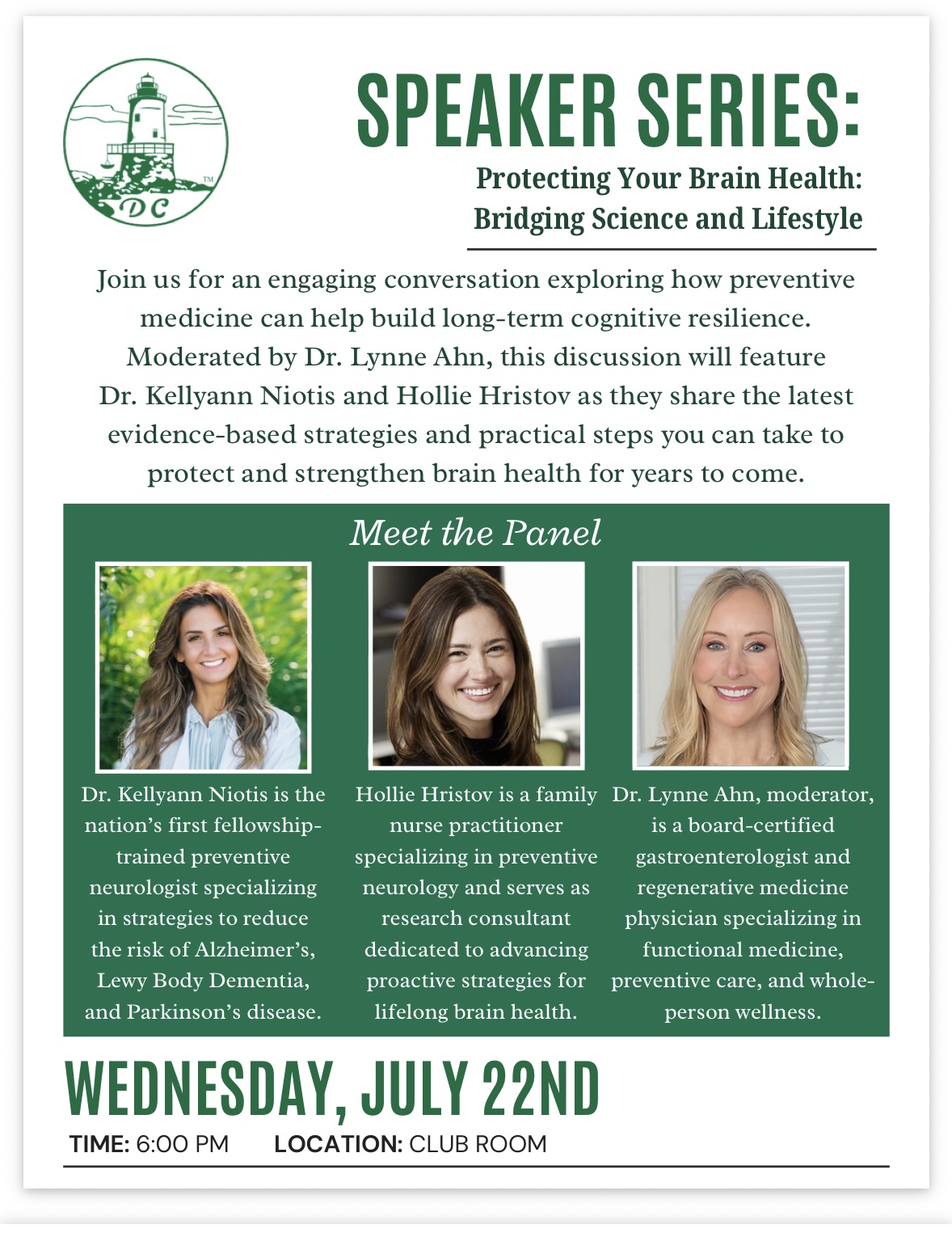 Speaker Series Banner for july 22nd