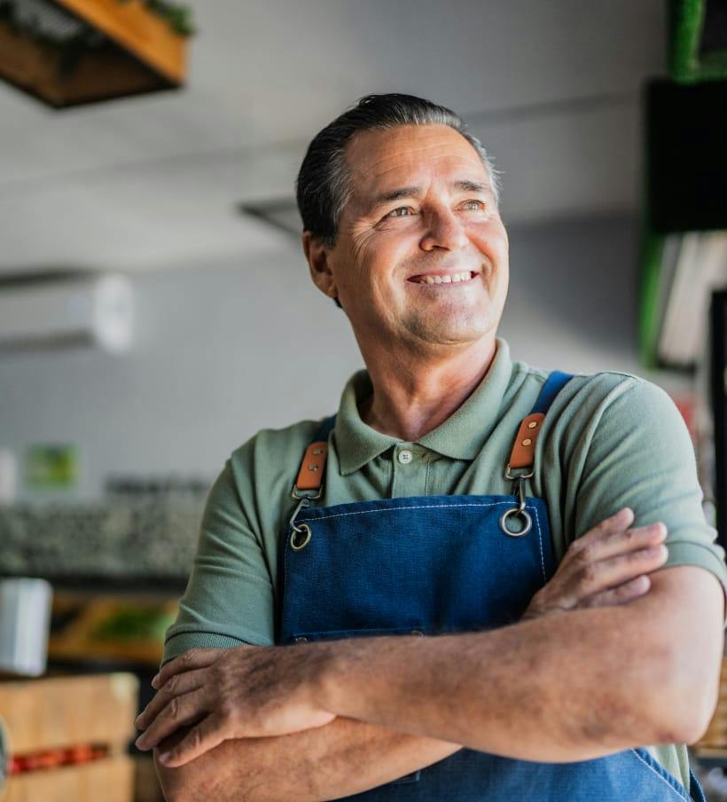 smiling older man