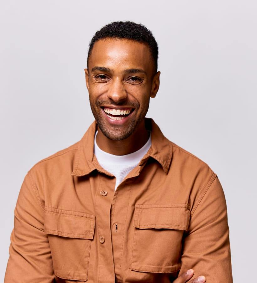 smiling man