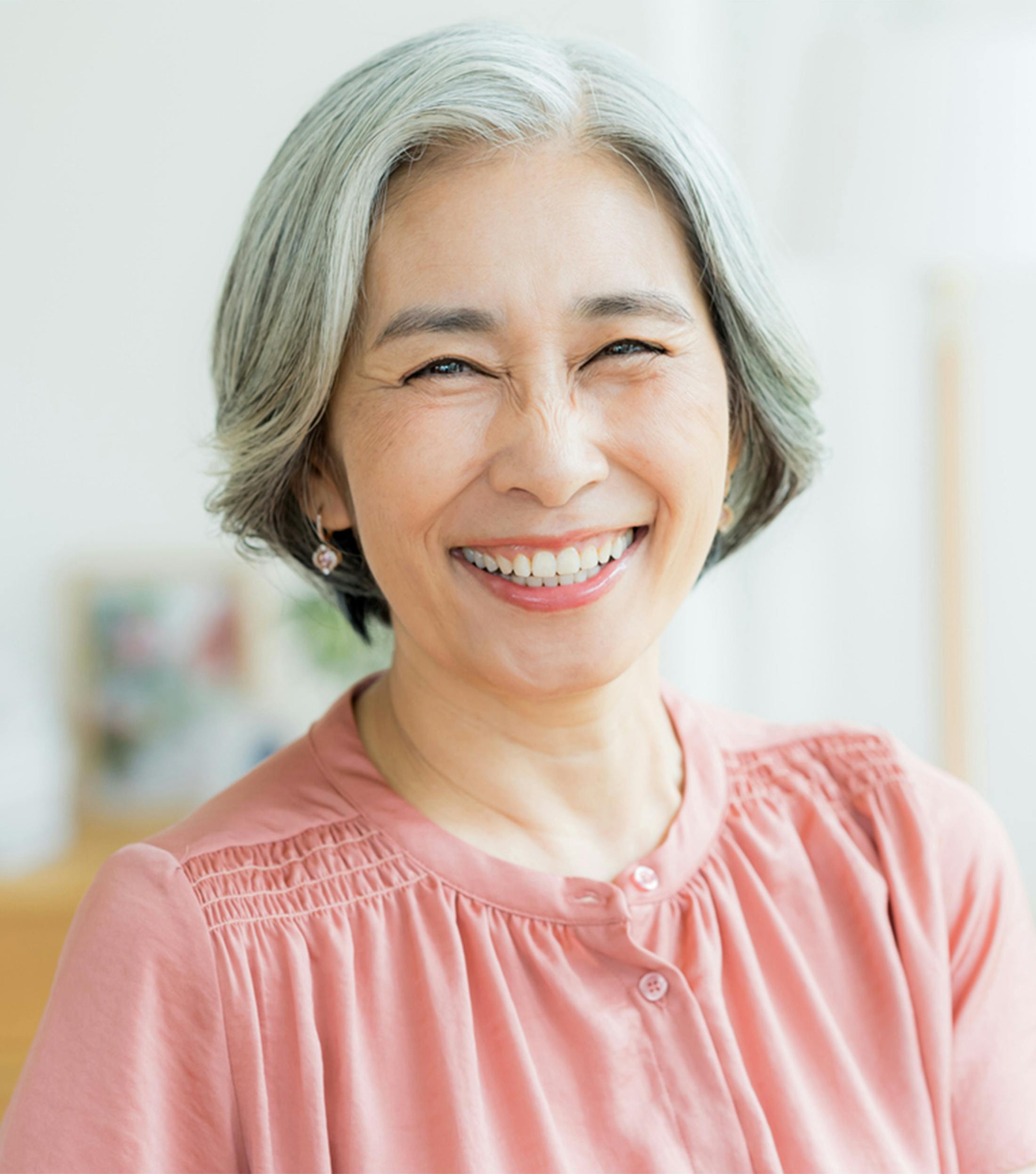 woman smiling