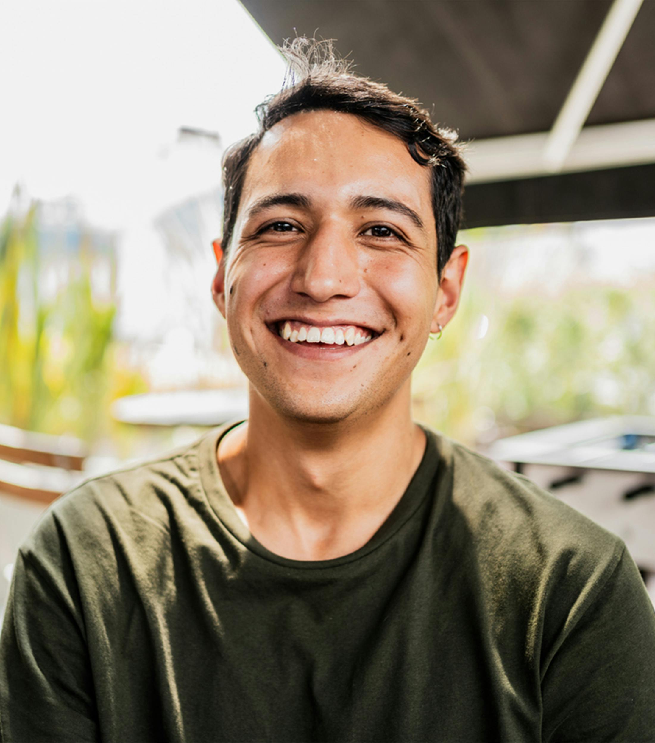 man smiling