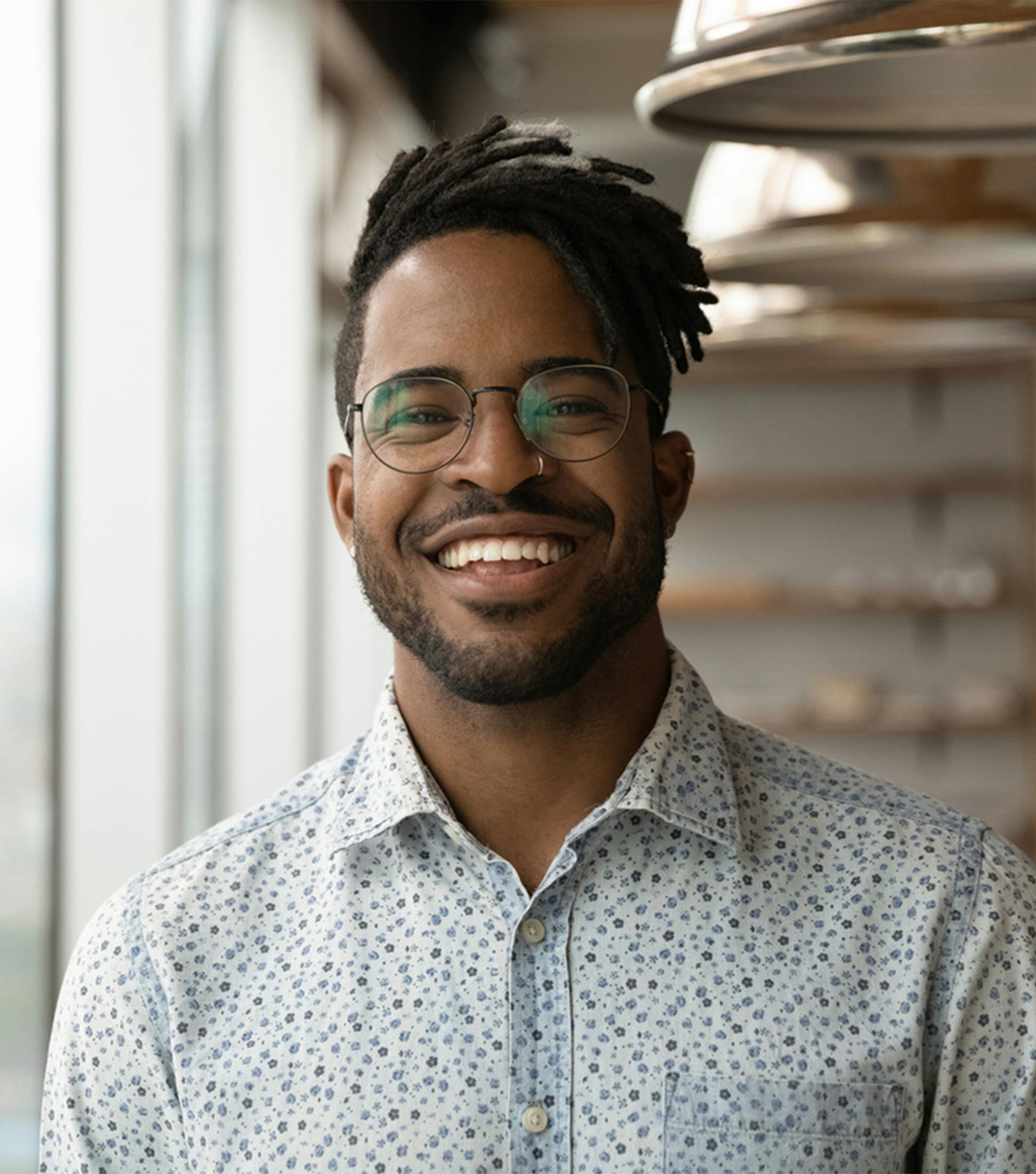 man smiling