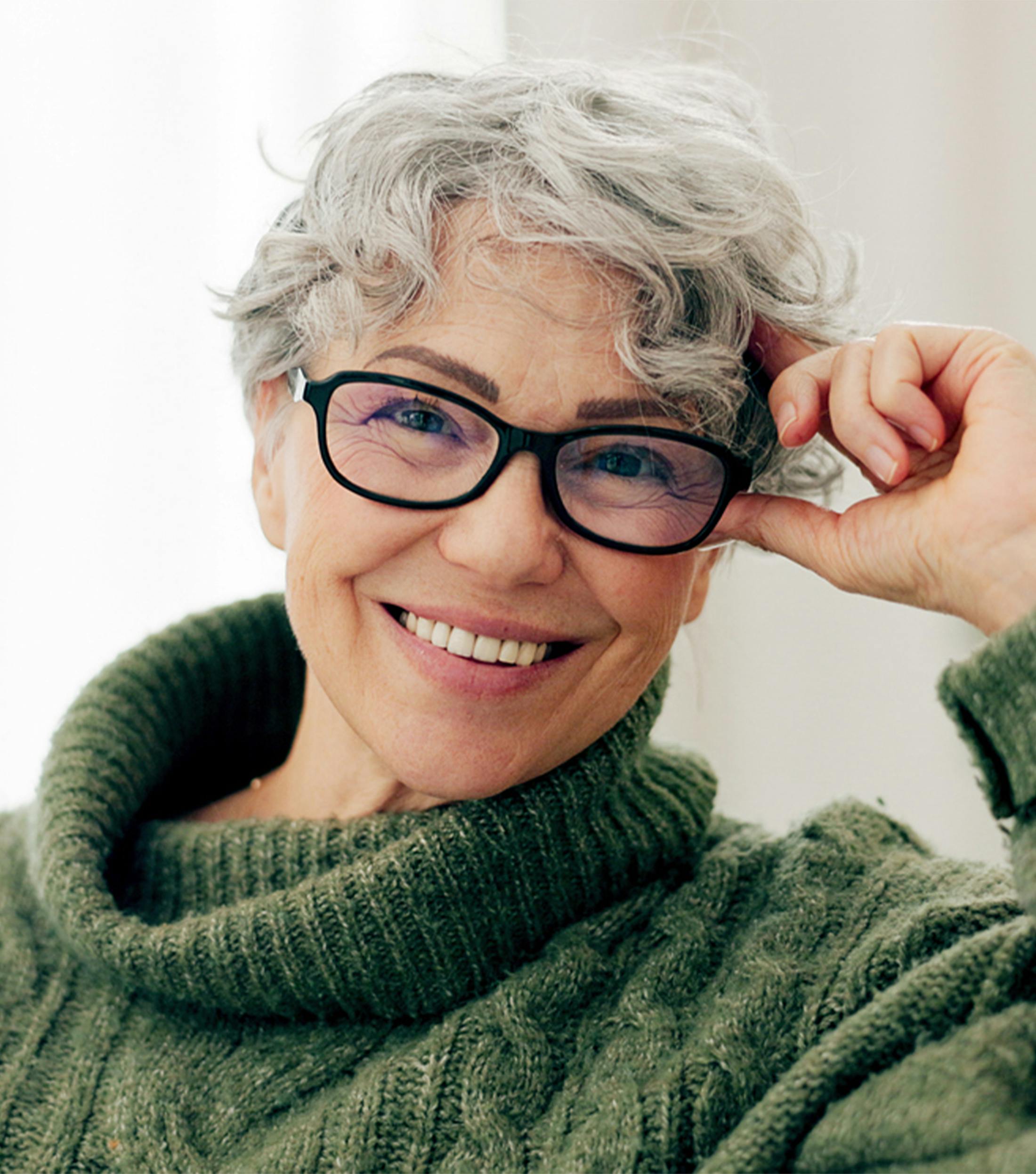 woman smiling