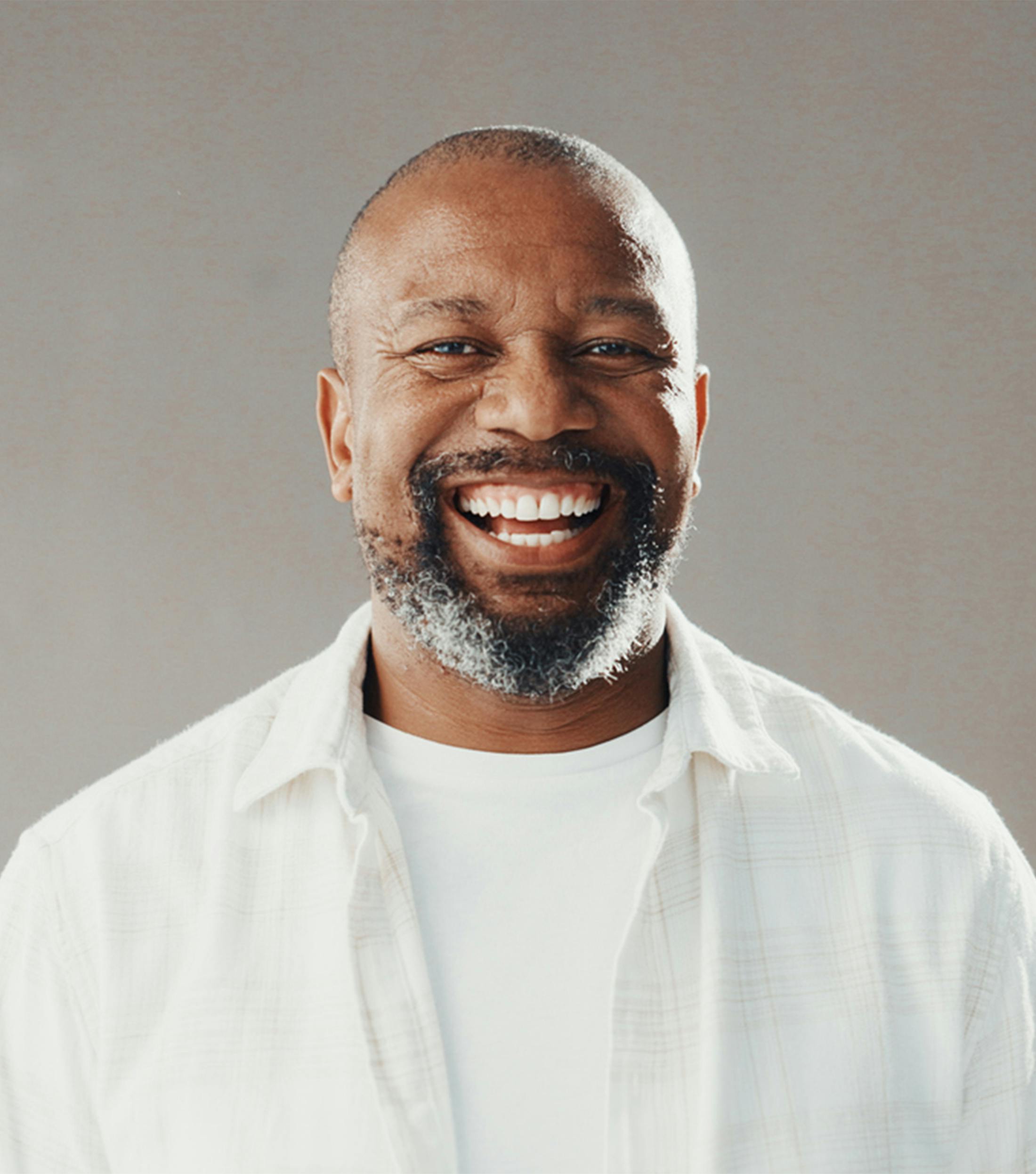 man smiling