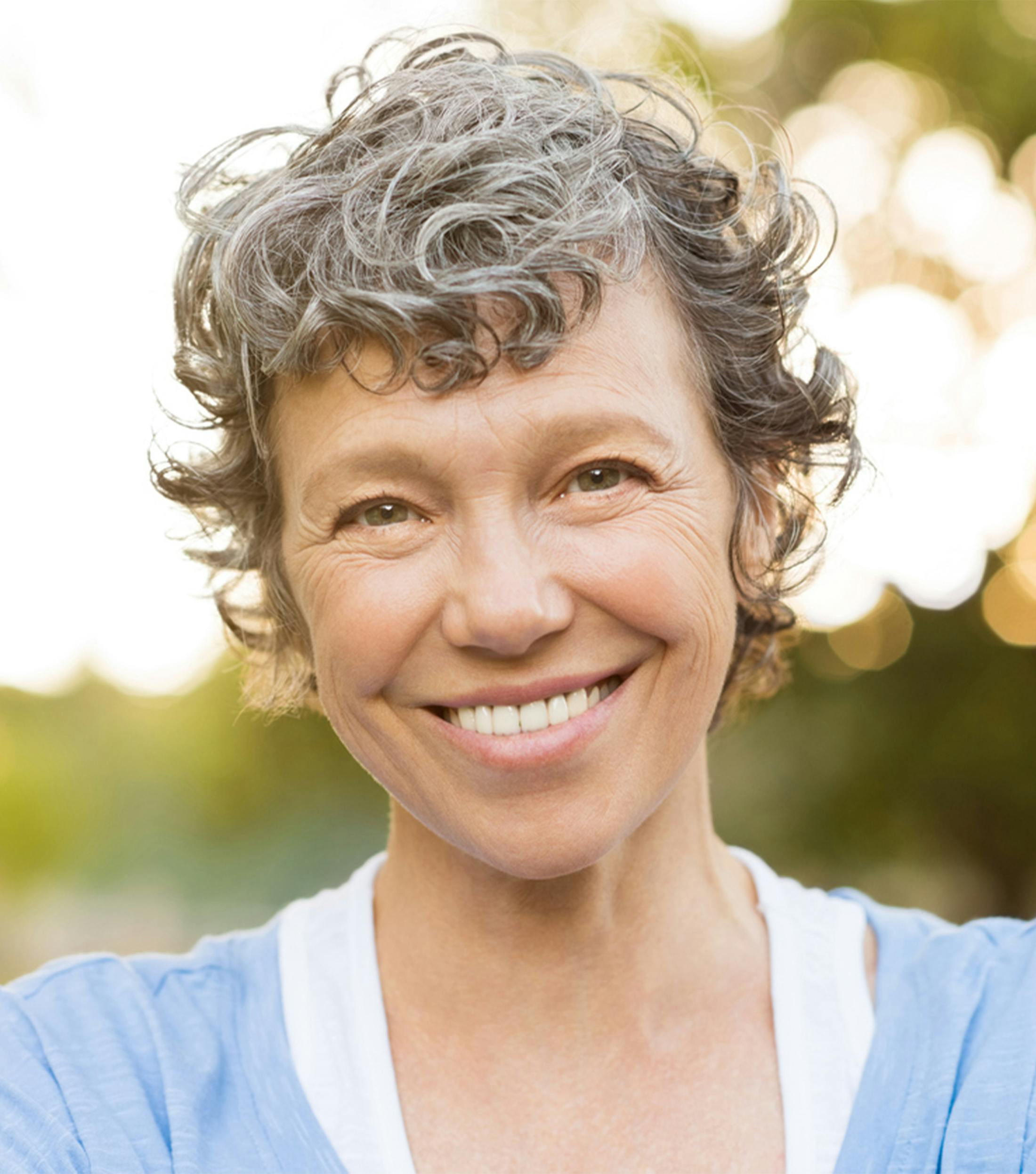 woman smiling