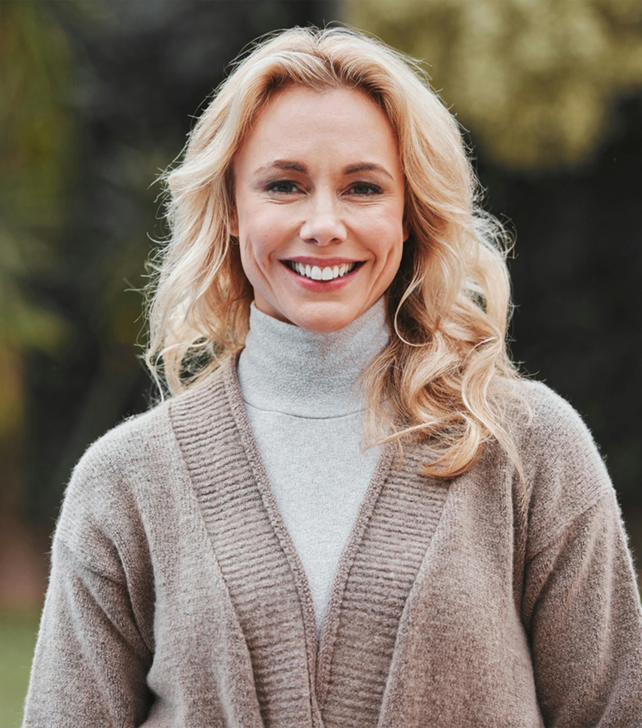 woman smiling