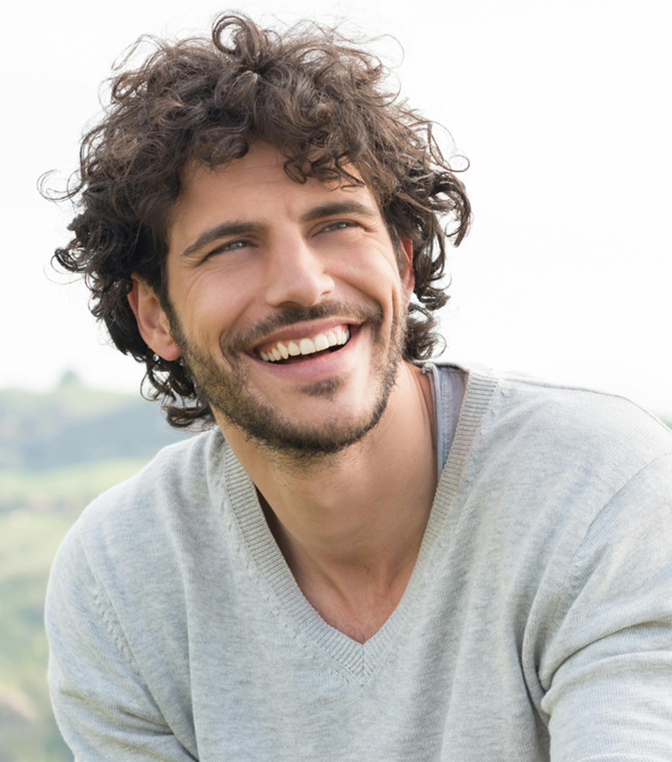 man smiling