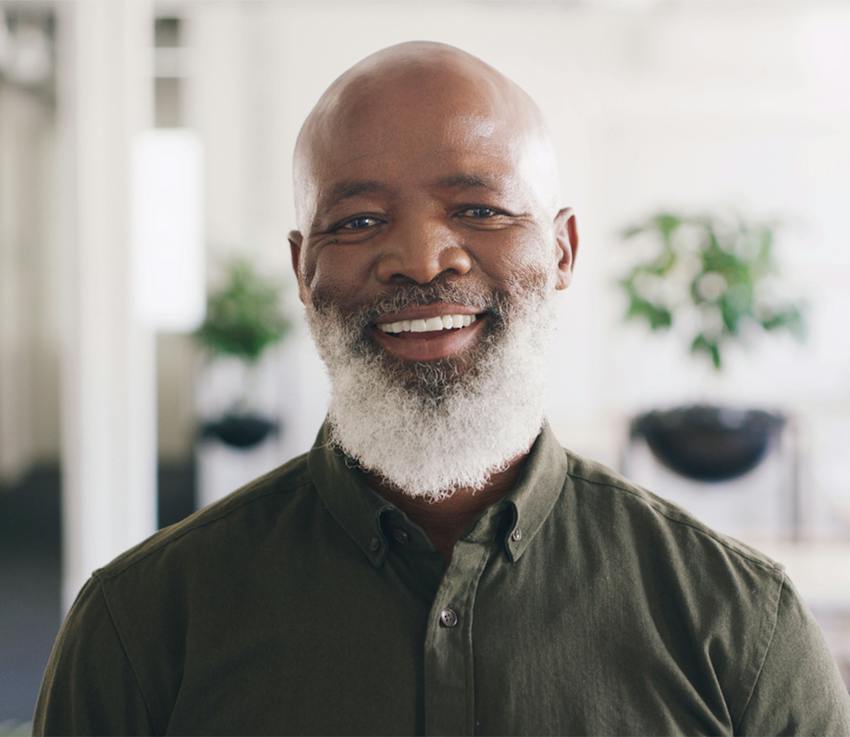 man smiling