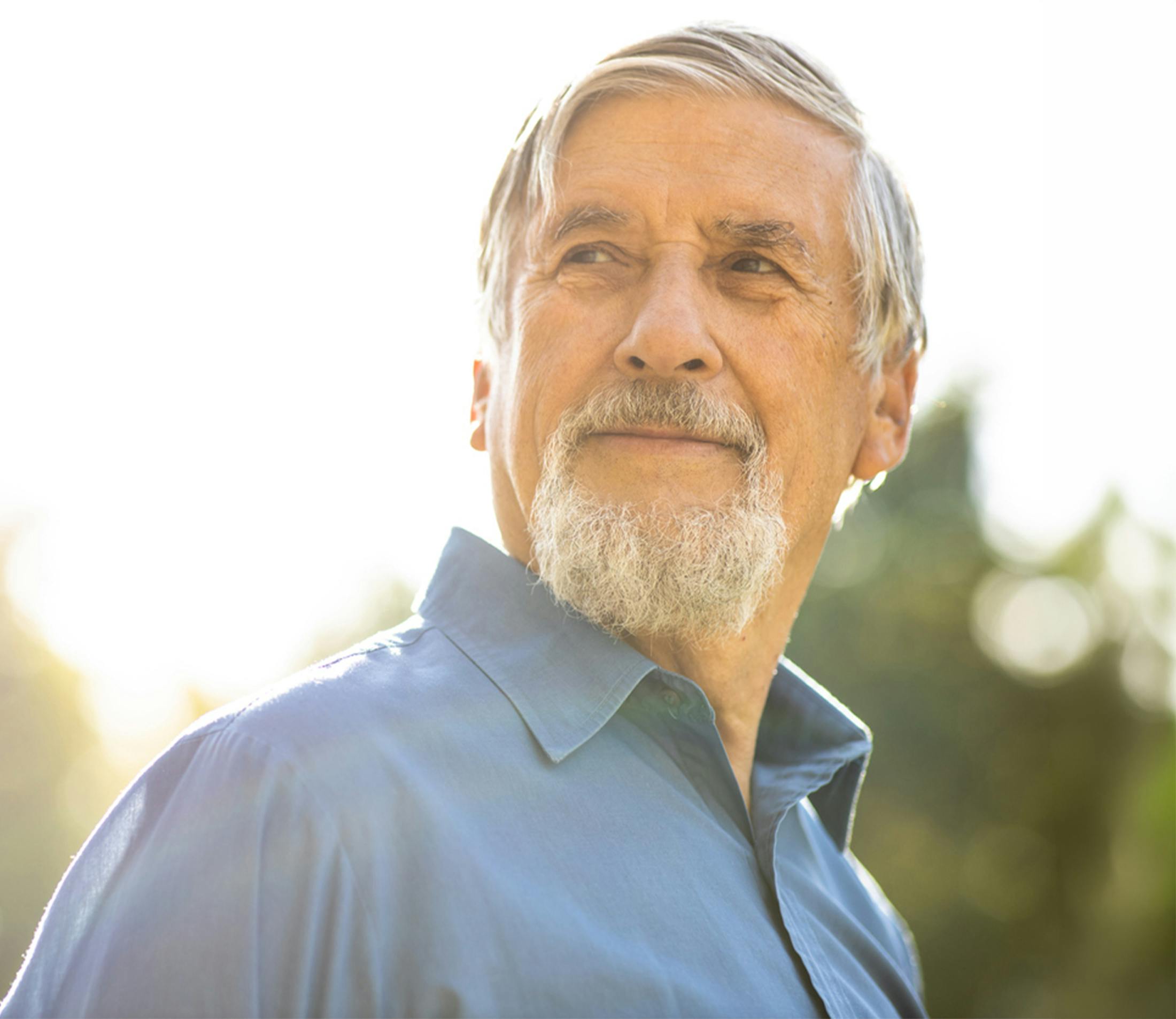 man looking over his shoulder