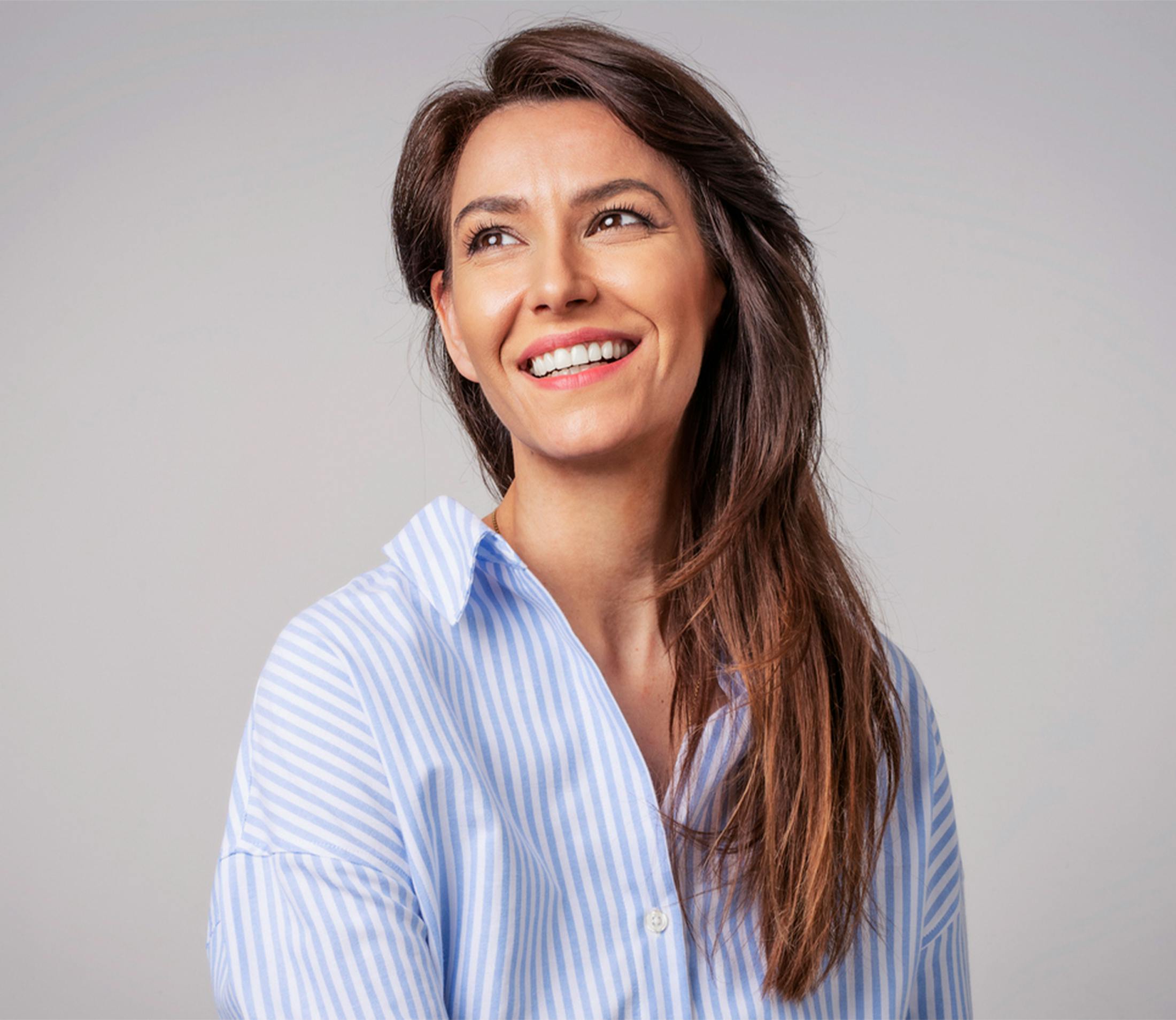 woman smiling