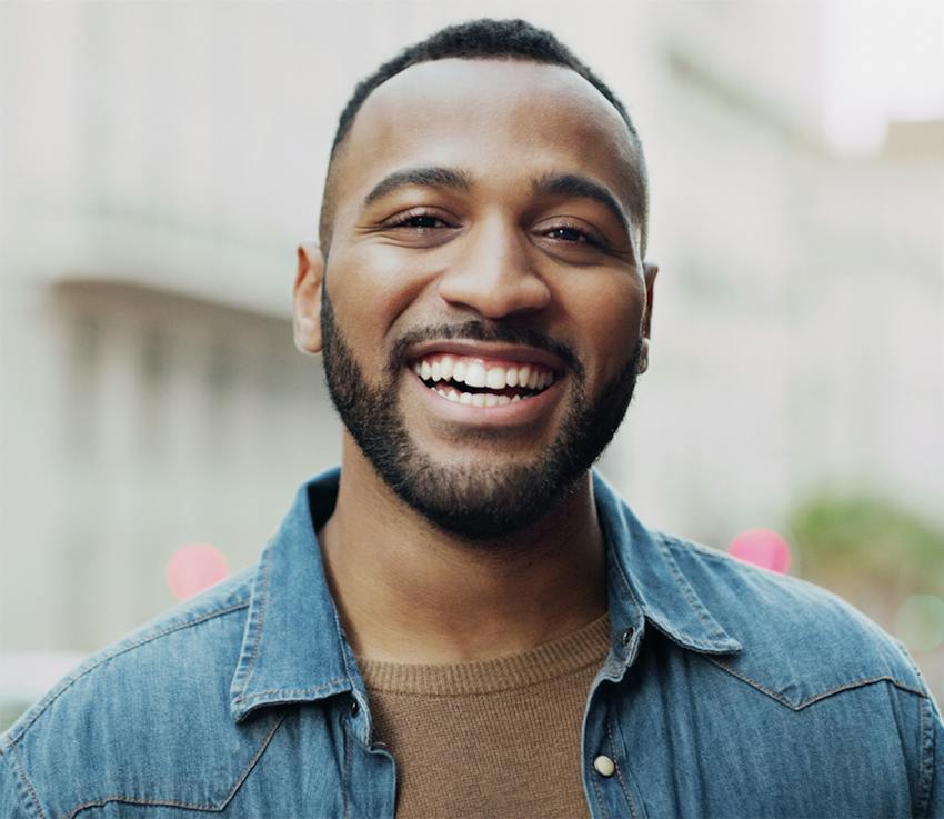 man smiling