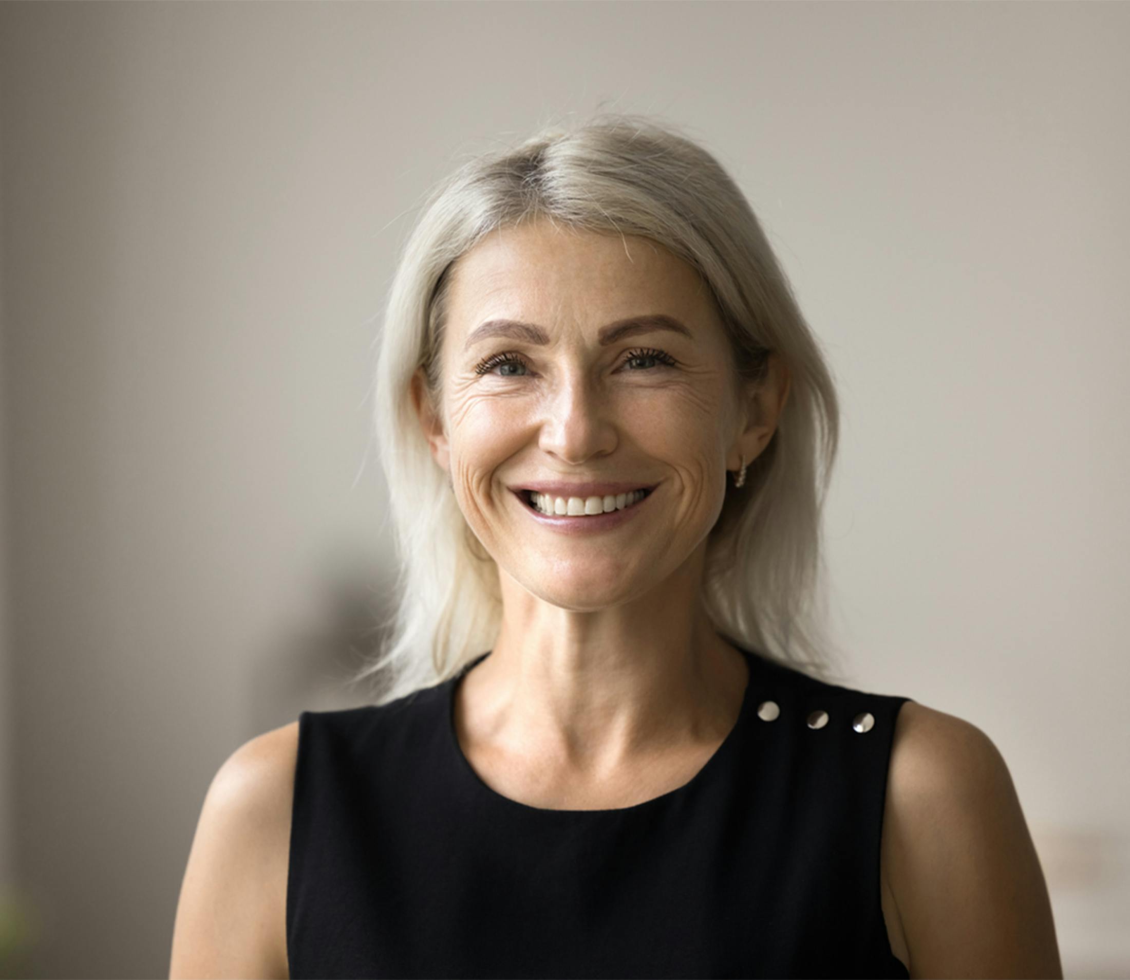 woman smiling
