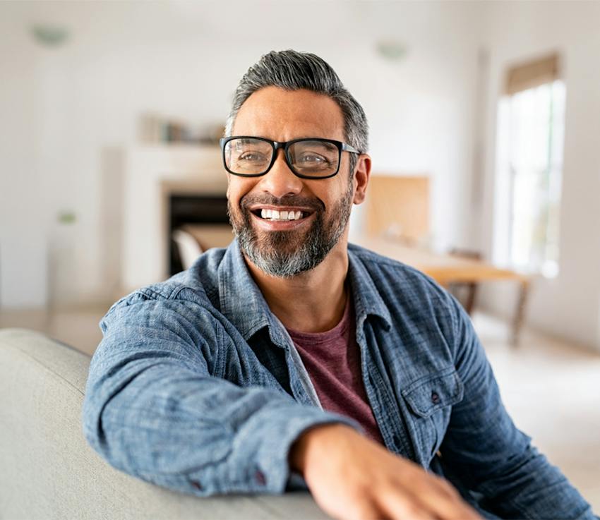 man smiling