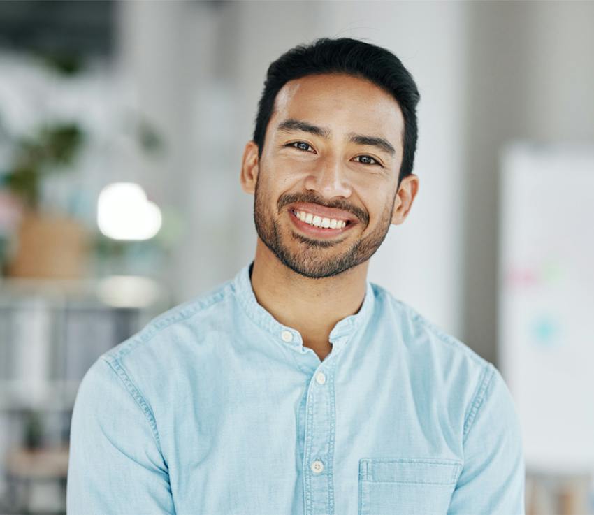 man smiling