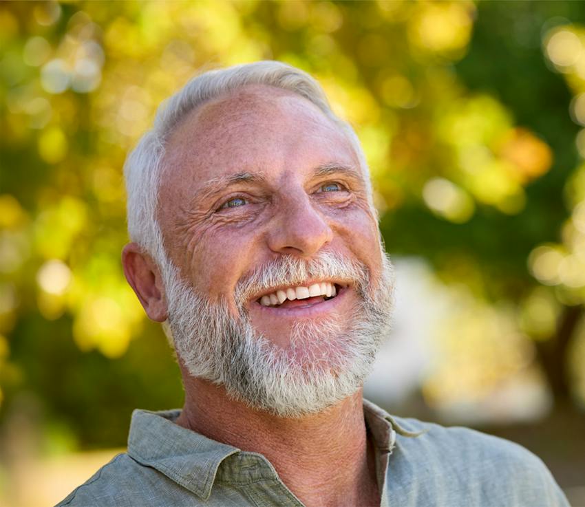 man smiling